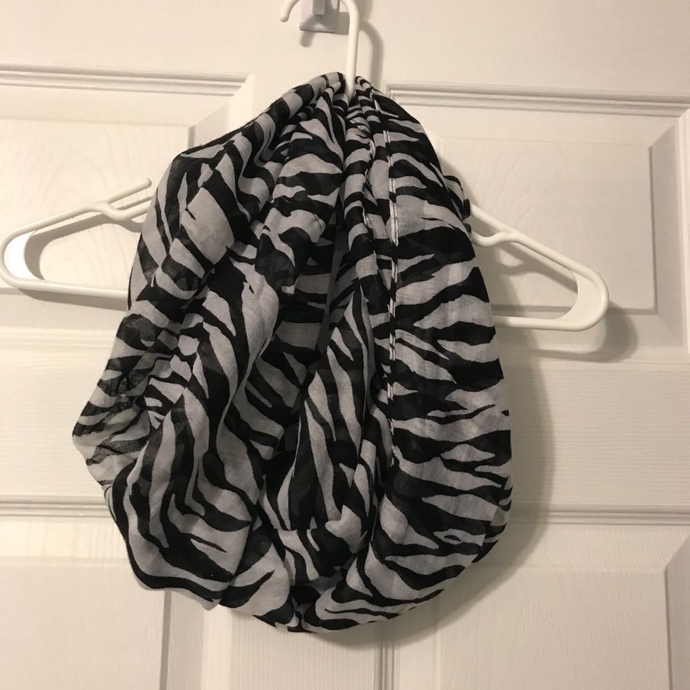 Zebra infinity scarf